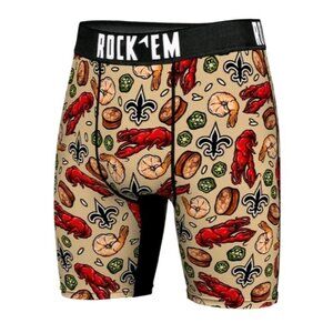 Rock Em Boxer Briefs New Orleans Saints - Gumbo Football NWT